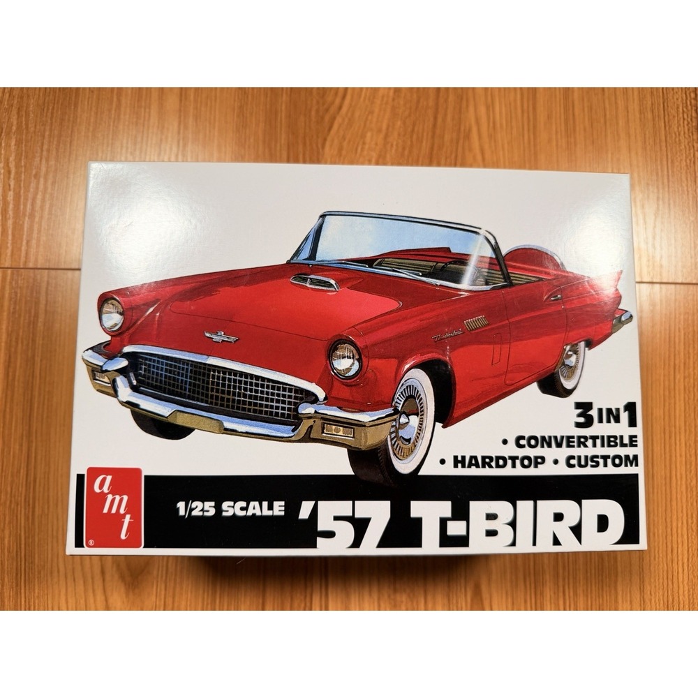 AMT 1957 Ford Thunderbird 3in1 Model Kit 1/25 Scale AMT1397/12 Started